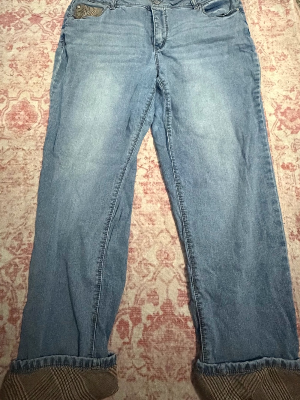 Light Wash Blue Straight-Leg Jeans